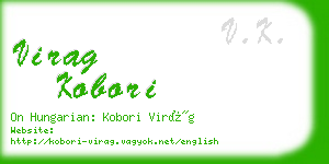 virag kobori business card